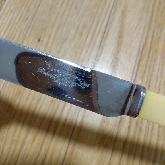 Rusnorstain Robert F. Mosley Sheffield Vintage Dessert Knives Cutlery Stainless - Picture 6 of 11